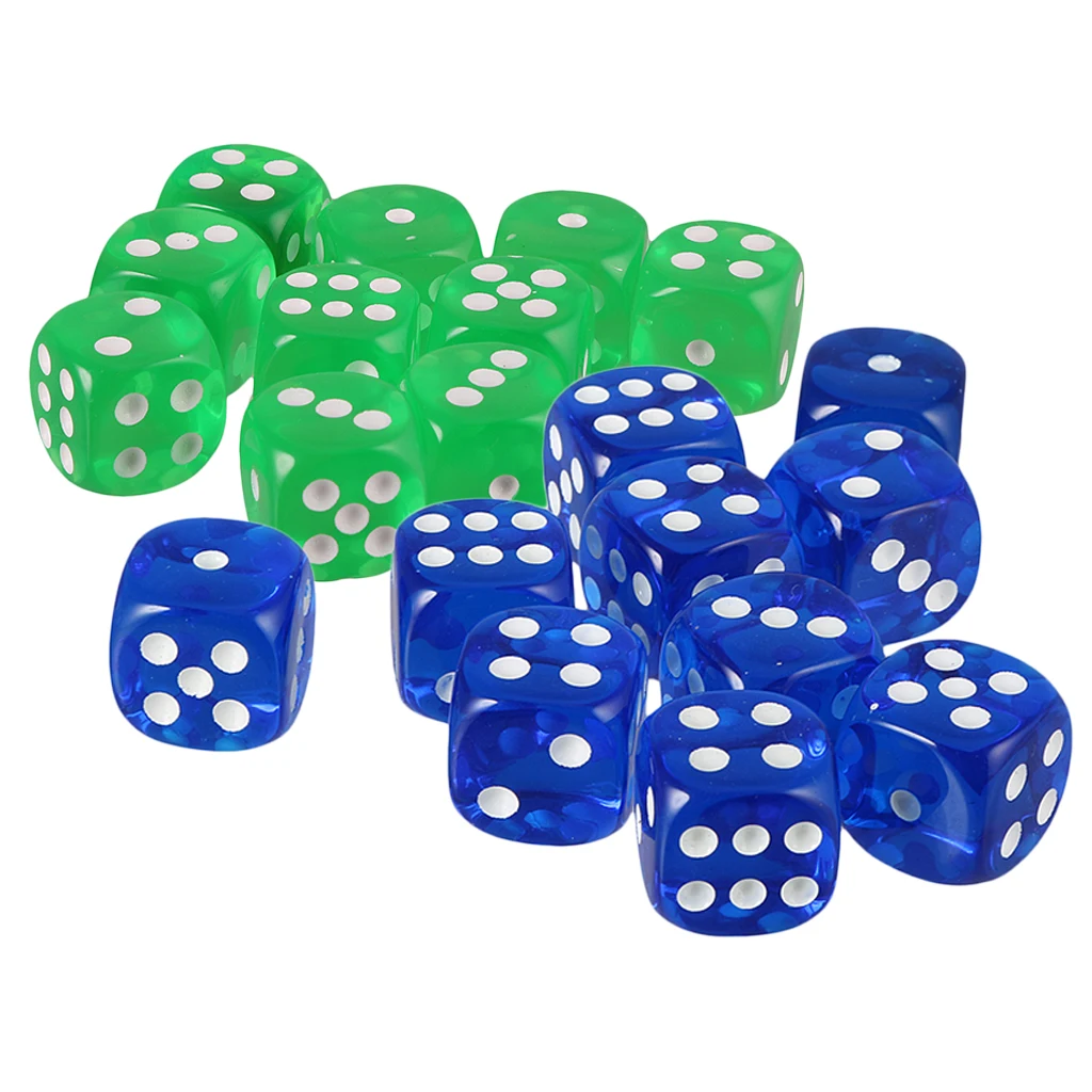 20 шт настольная игра D6 пластиковые формы для питьевой игры D & ролевые