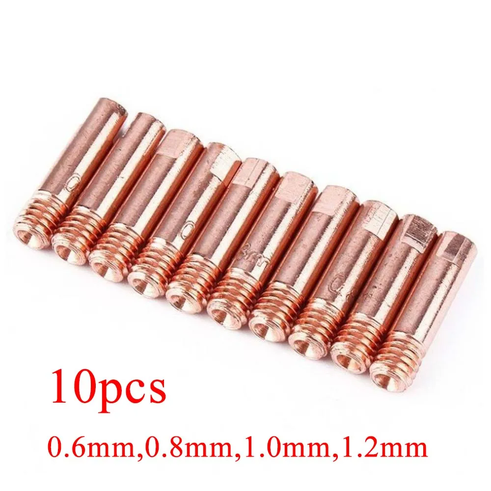 

10pcs Contact Tips MB15AK Welding 0.6 - 1.2mm Welder Torch Length 25mm