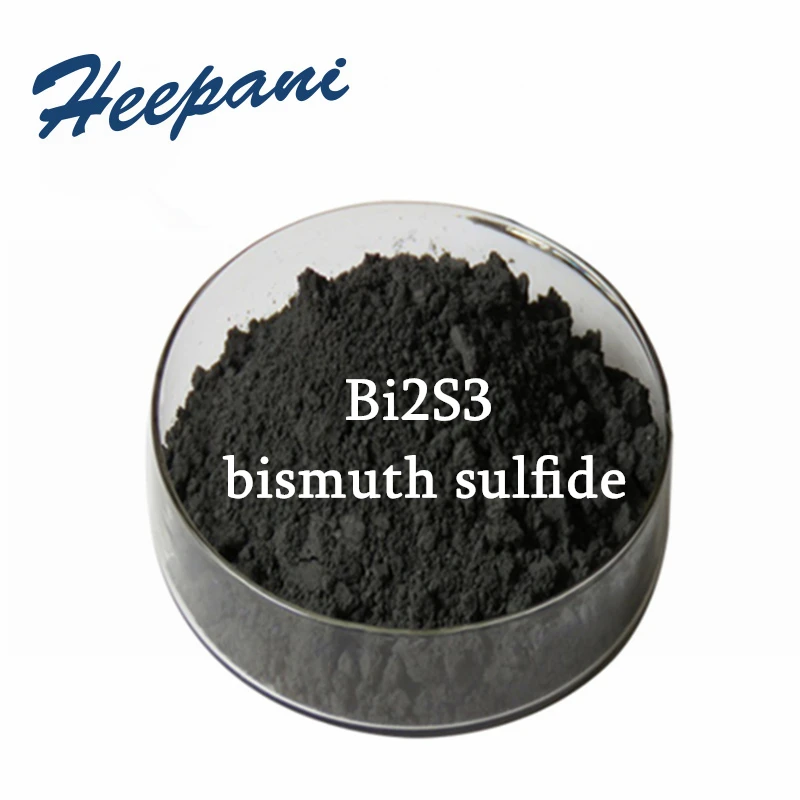 

Free shipping 500G Bi2S3 powder with 99.9% purity ultrafine bismuth sulfide powder 0.5um / 1um / 5um microparticle lump powder