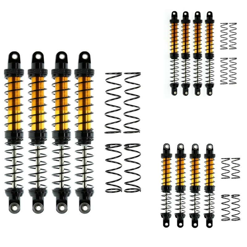 

4Pcs Metal Shock Absorber Oil Damper for 1/10 Car Axial SCX10 90046 TRX4