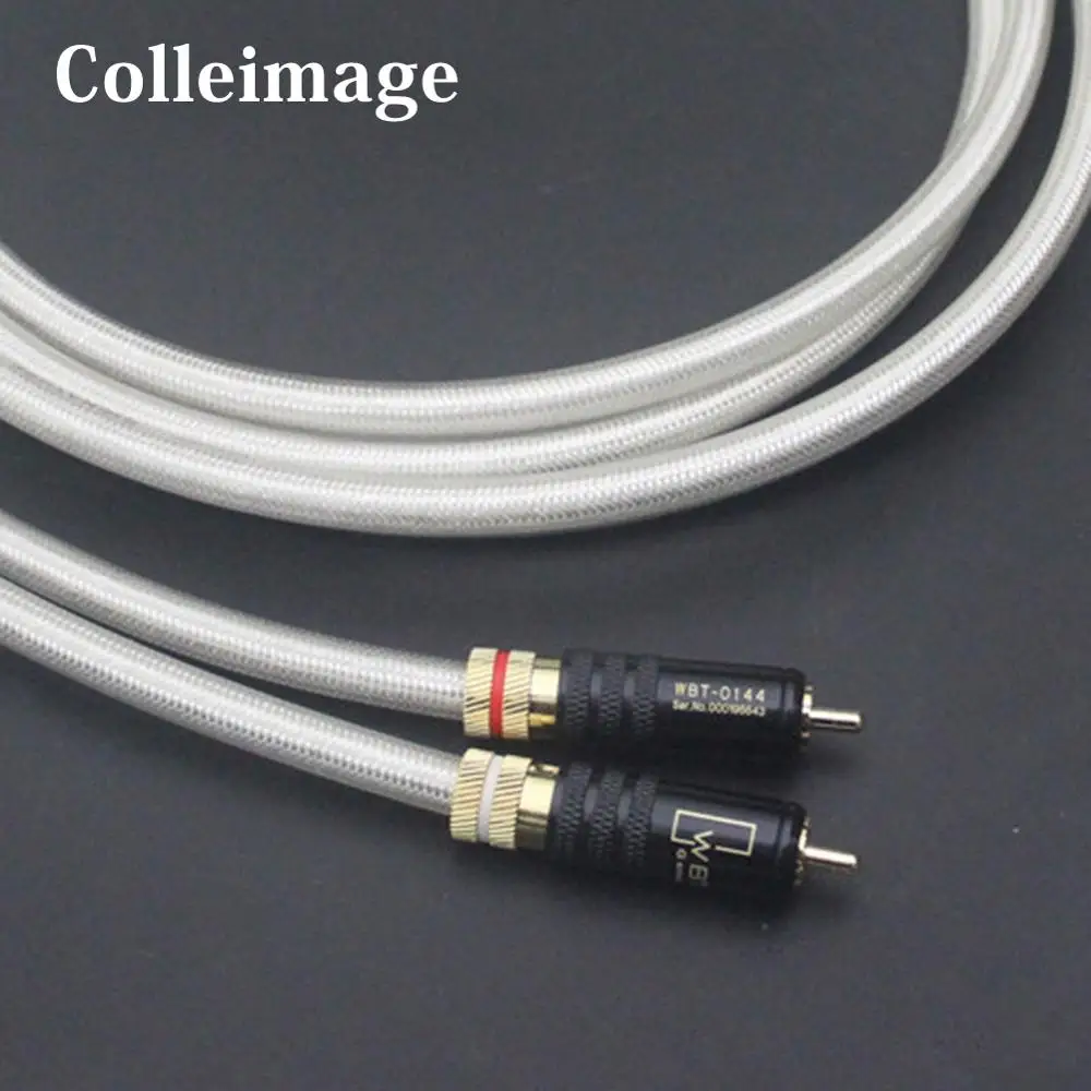 Colleimage Hiif WBT 0144 Позолоченные разъемы RCA посеребренные соединительные аудио