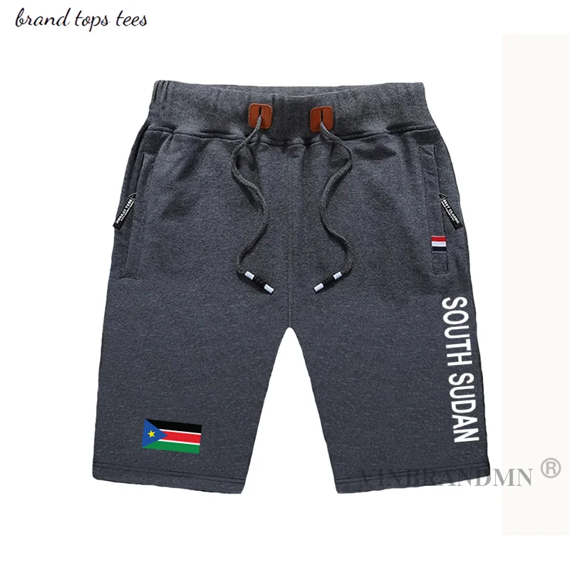

South Sudan mens shorts beach man men's board shorts flag workout zipper pocket sweat Mid clothing 2021 cotton new Sudanese SSD
