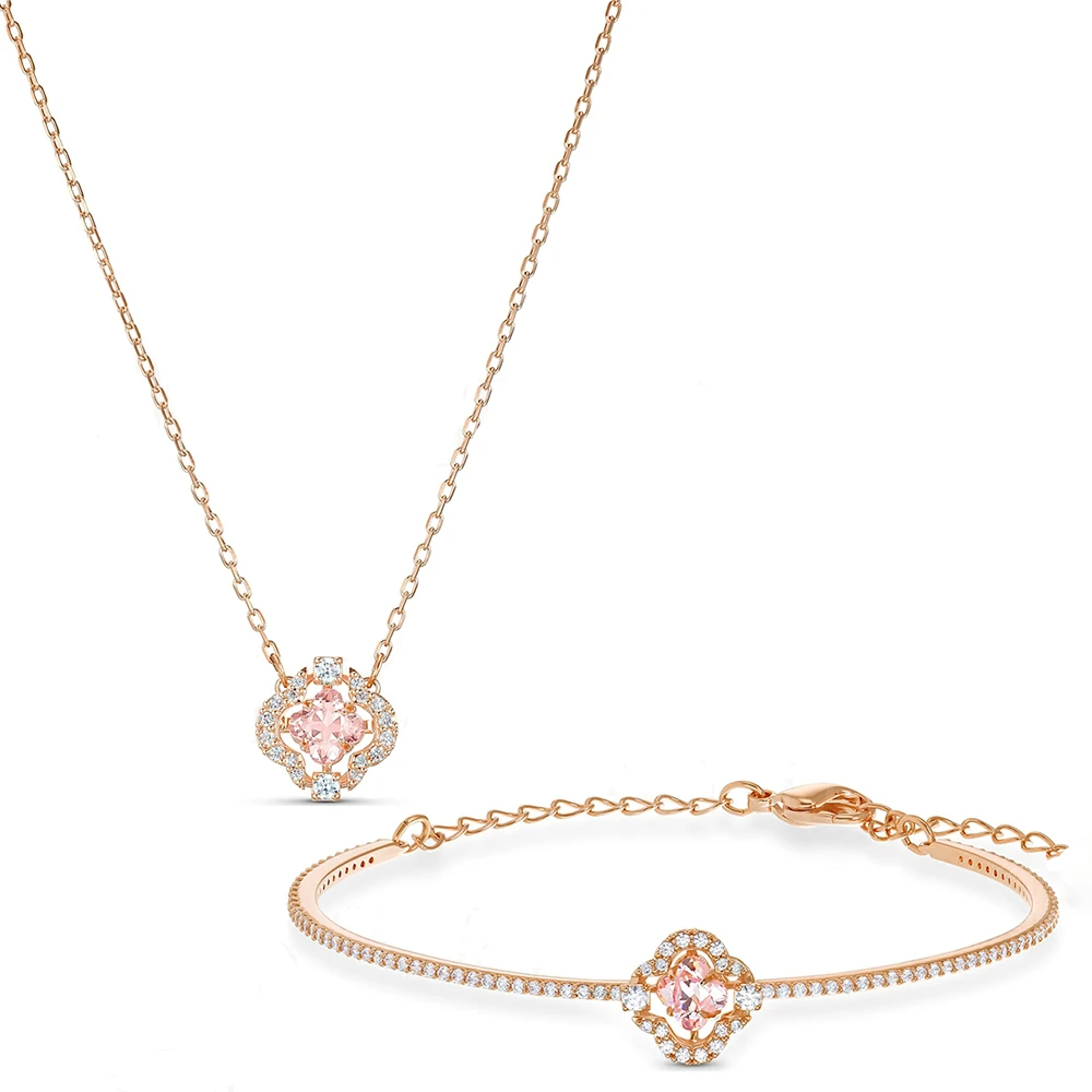 2020 Новый нежный розовый клевер Ювелирные изделия Лучший подарок на день Рождения