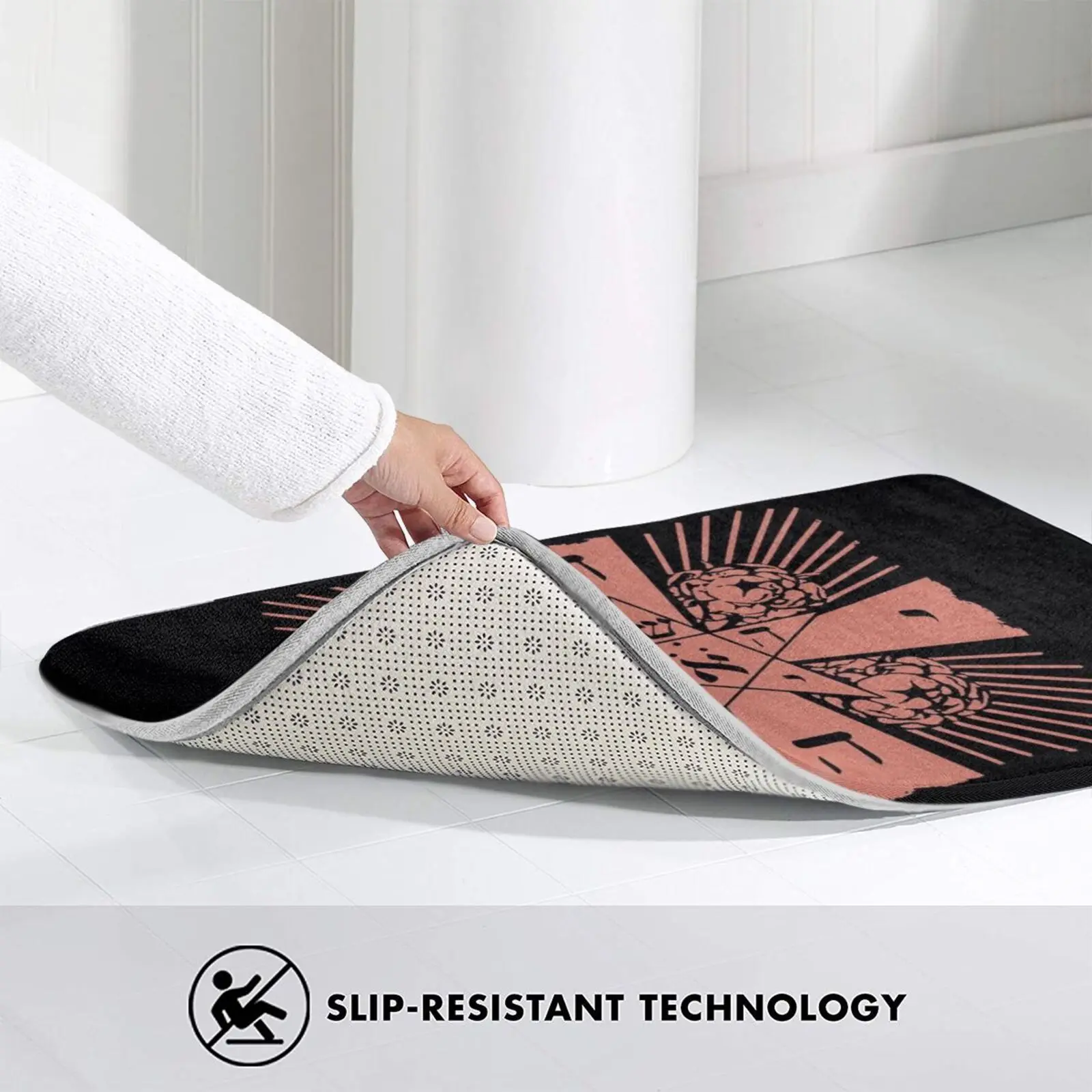 

Rosy Cross Hermetic Rosicrucian Golden Dawn Gnostic Carpet Mat Rug Cushion Soft Non - Slip Esoteric Occult Symbol Rosy