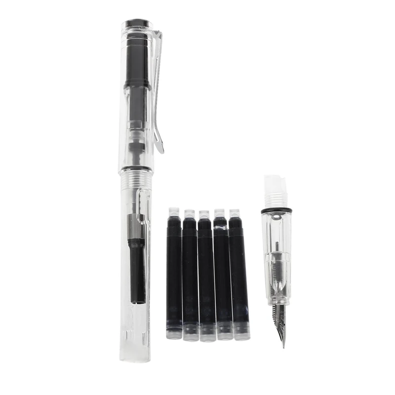 Jinhao 10 шт. синие чернила 599 все серии 2 Костюмы средняя тонкая ручка перьевая 5