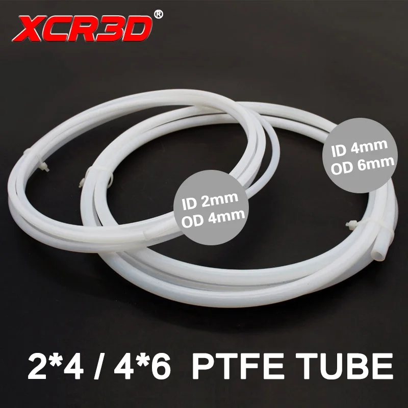 Запчасти для 3D принтера тефлоновая трубка 4*2 6*4 нити 1 75/3 мм метр белая Подающая J