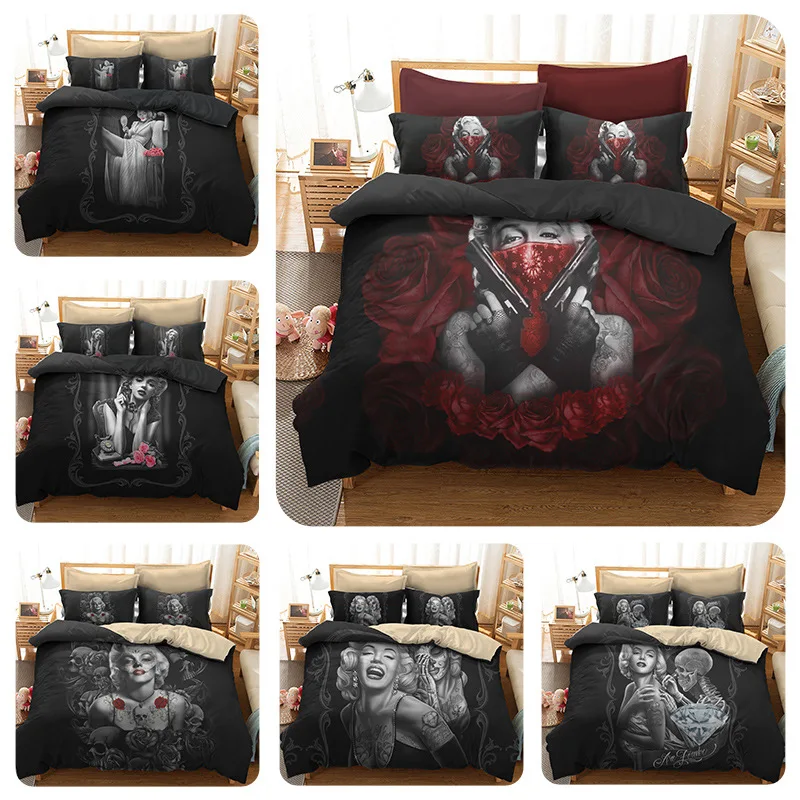 Новый крутой полиэфирный пододеяльник набор пододеяльников с наволочками без