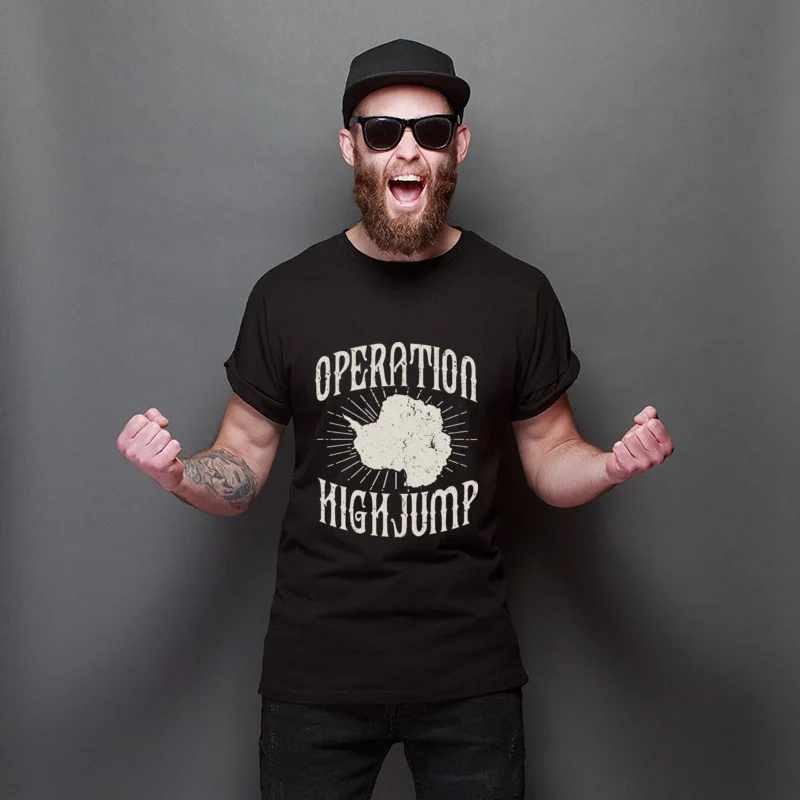 

New Coming Operation Highjump Comfortable Newest Tops T Shirt Fitted Manga T-Shirt Cotton Simple Style T Shirts Hipster