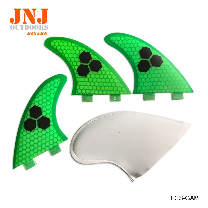 Бесплатная доставка зеленые Стекловолоконные плавники FCS AM XL G7 три комплекта 117x124