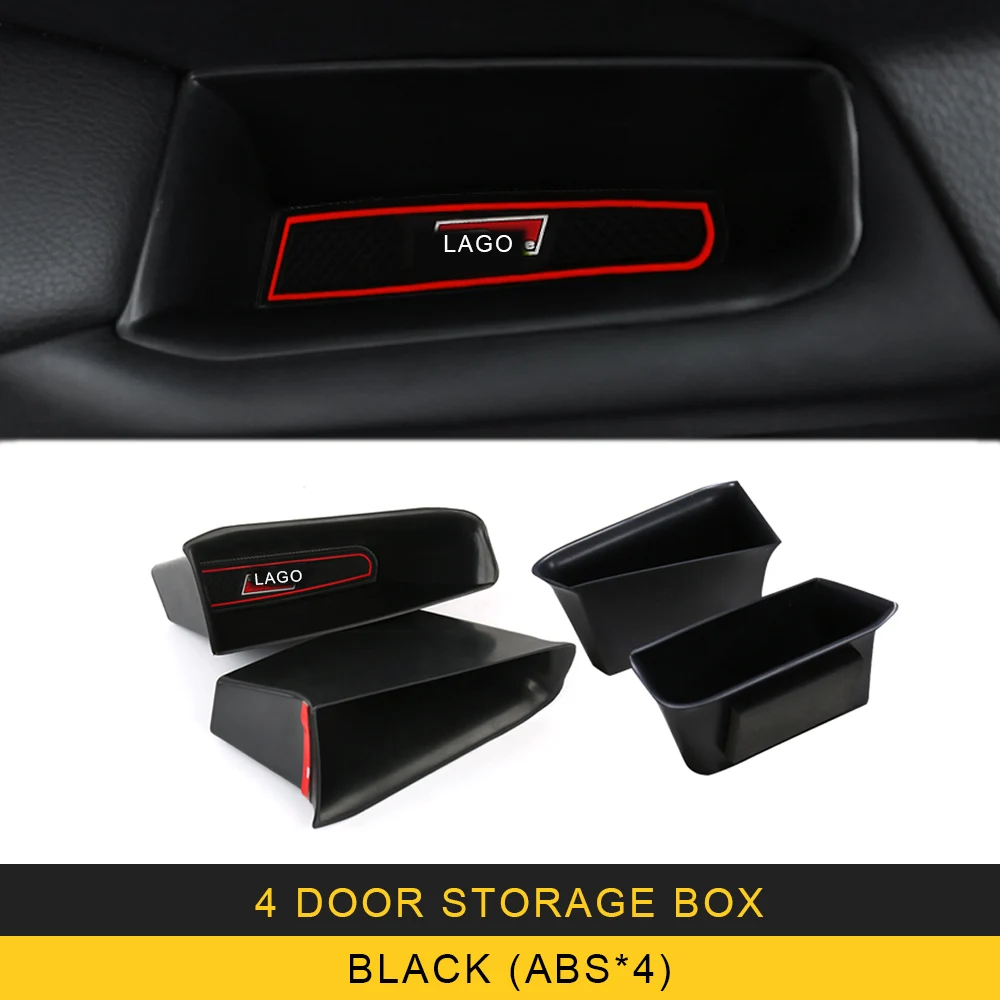 4 door storage box Приборной панели автомобиля коробка для хранения накладка для Volkswagen Tiguan 2010 2011 2012 2013 - Название цвета: 4 door storage box
