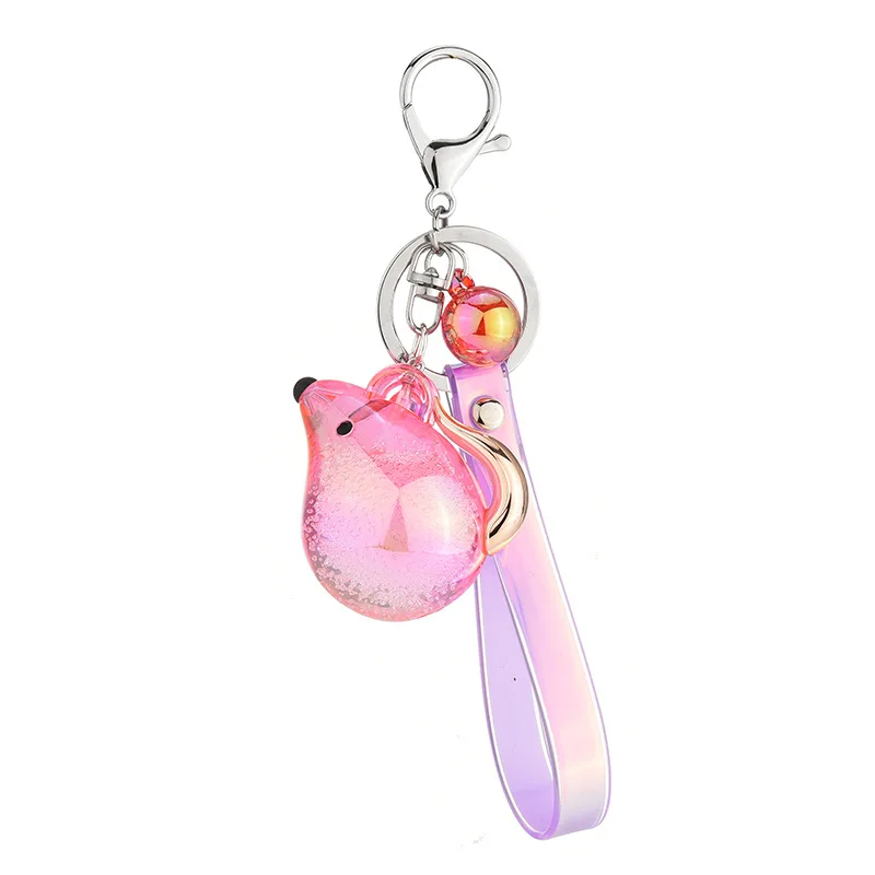 Акриловый Хрустальный брелок для ключей в форме мыши мишки