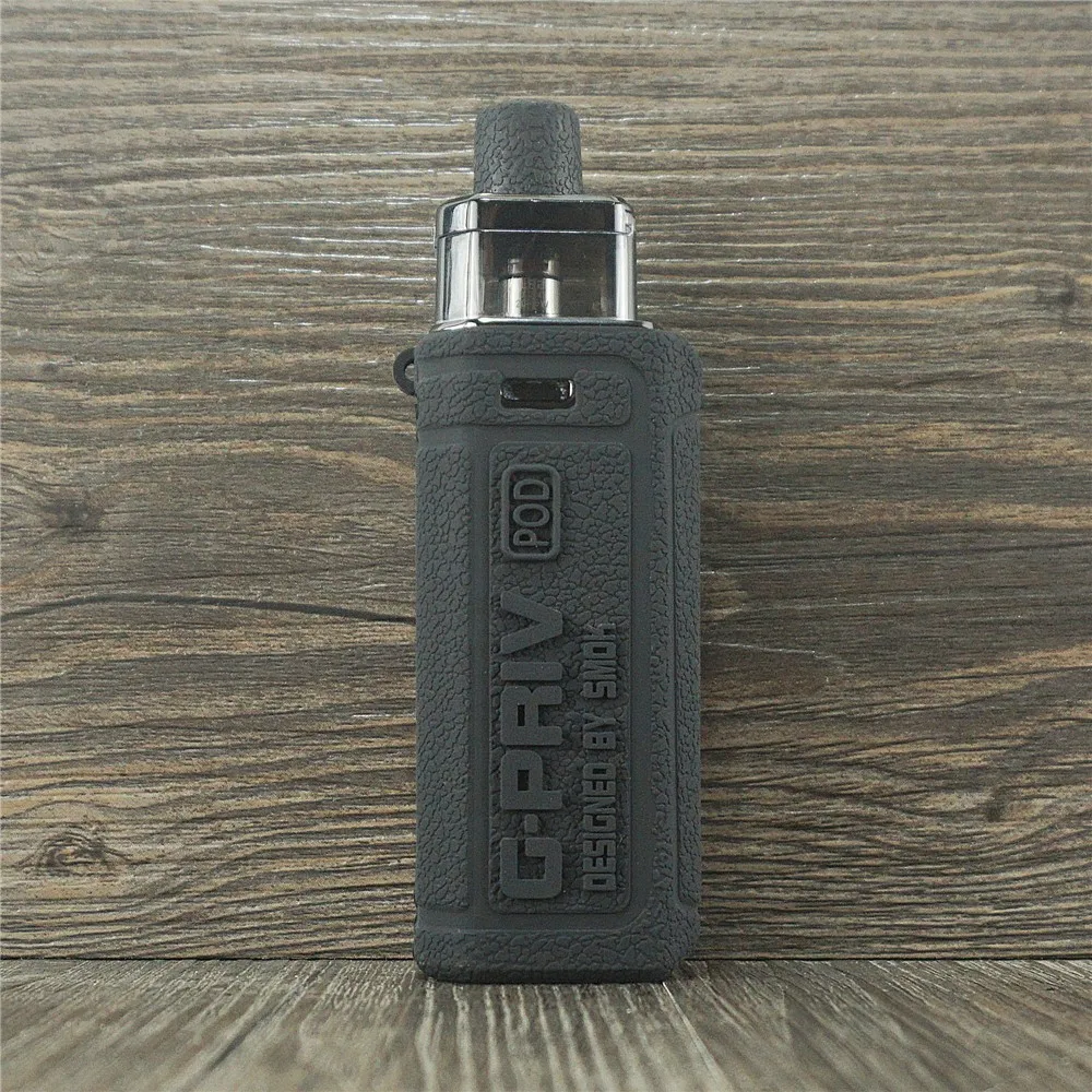 Черный прозрачный силиконовый резиновый защитный чехол для Smok G-priv матовый