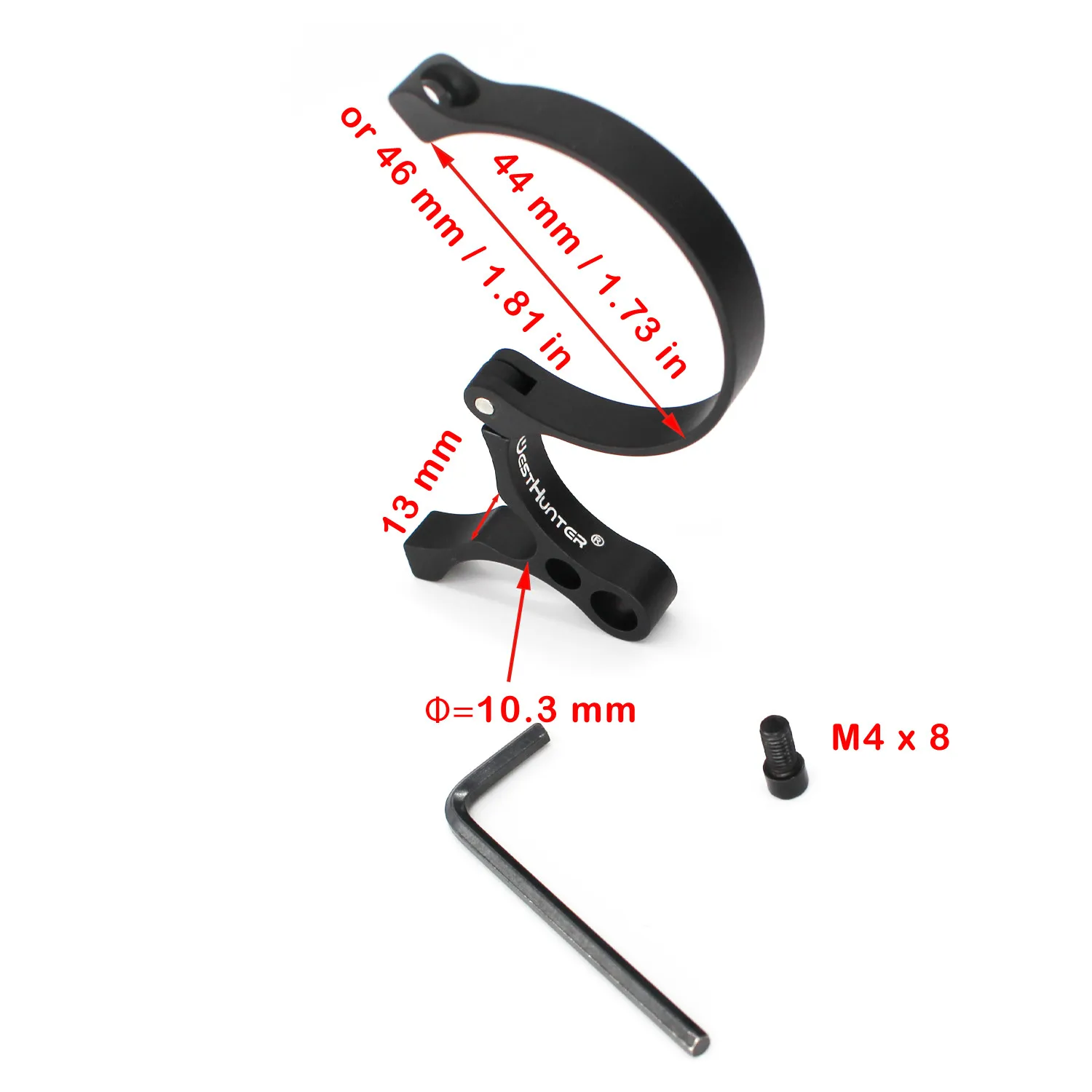 Винтовой рычаг для оптического прицела WESTHUNTER подходит диам. 44 мм/46 мм Оптический