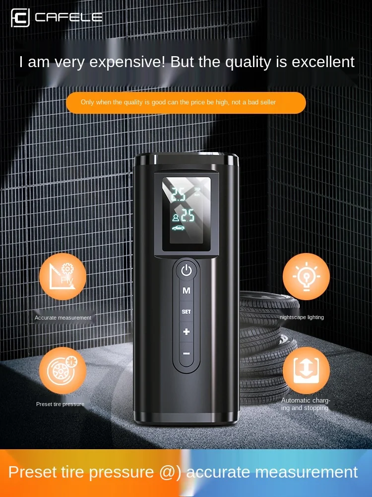 

CX Vehicle Air Pump Portable Car Wireless Electric Tire Dual-Use Inflatable Household Inflatable Stick