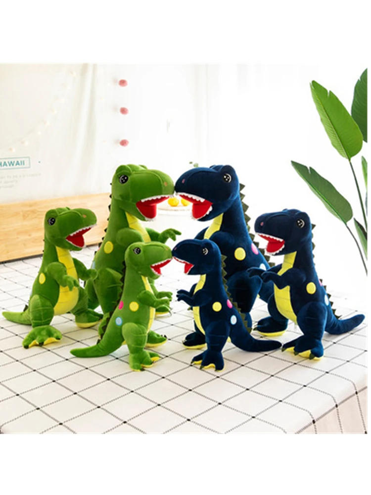 

45-60cm Popular Tyrannosaurus Rex Plush Toy Doll Large Wave Point Dinosaur Doll Children Birthday Gift Kids Pillow Toys