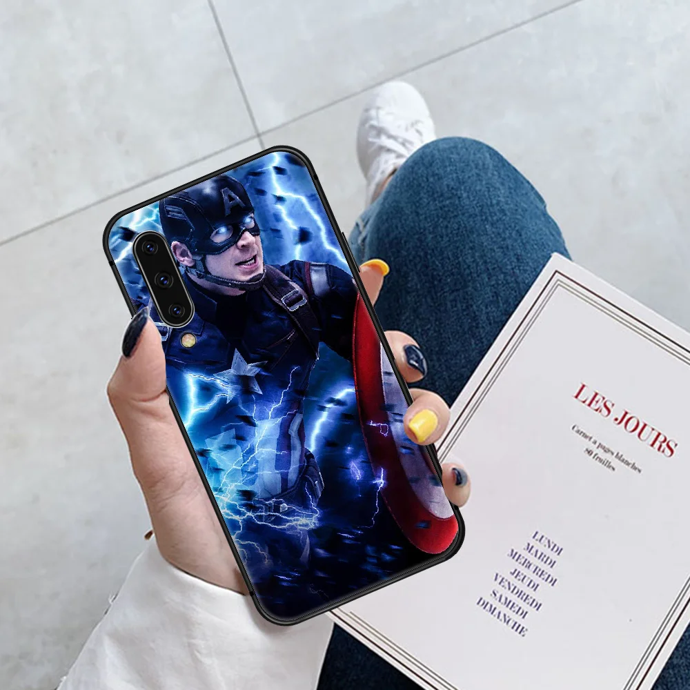 

Hero America Captains Phone Case For Huawei P Mate 10 20 30 40 Pro Lite Smart 2019 2021 black Hoesjes Soft Shell Tpu Bumper