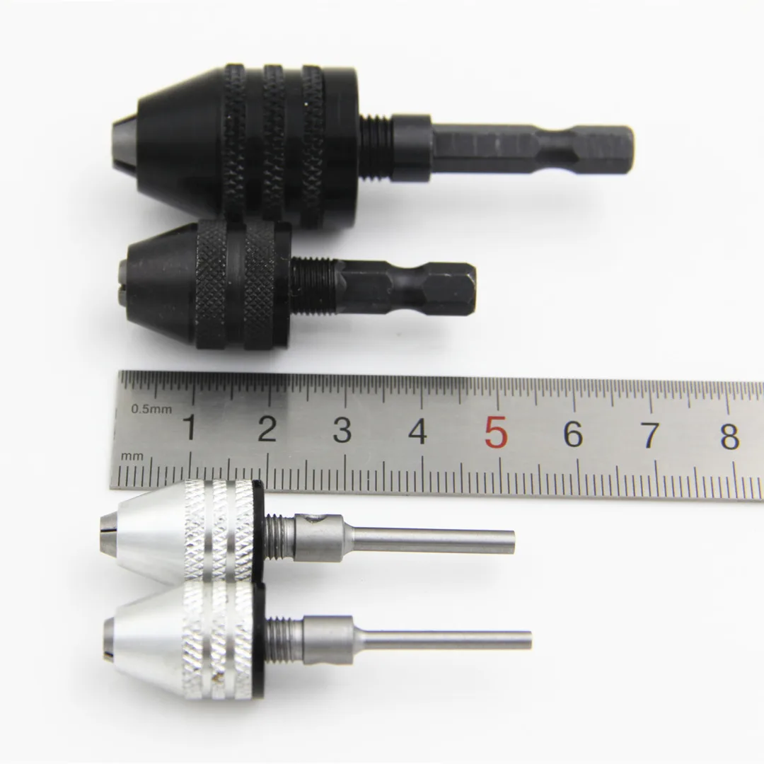 1 st 6,35 mm snelwissel sleutelloze boorkop hex schacht adapter - Boor - Foto 4