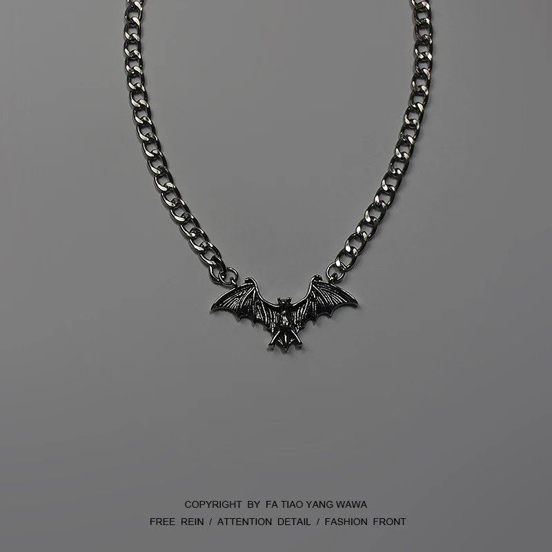 

Dark bat necklace