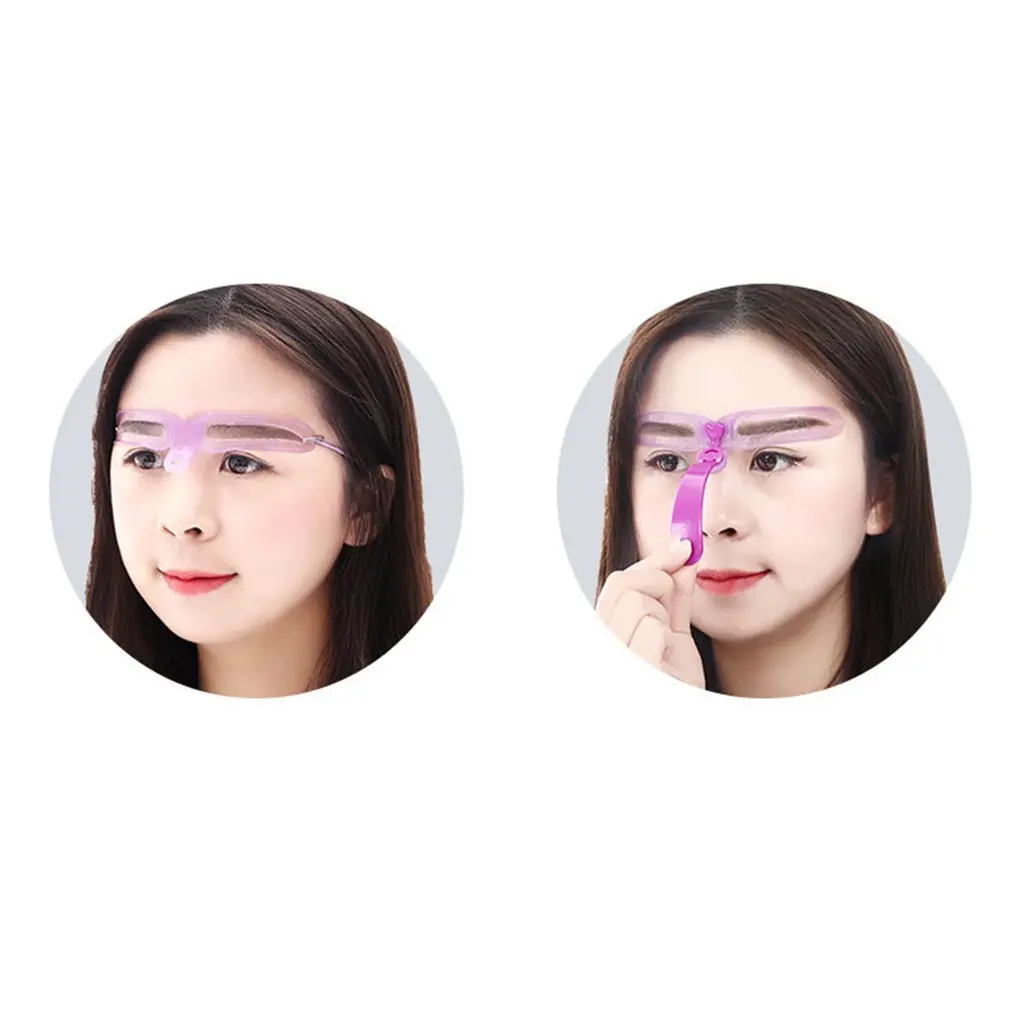 1 Набор Многоразовые 8 в шаблон для формирования бровей помощник трафареты