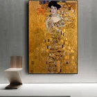 Портрет аделе Блоха картины на холсте Густав Климт поцелуй плакат и репродукции печать на стене картины для комнаты домашний декор