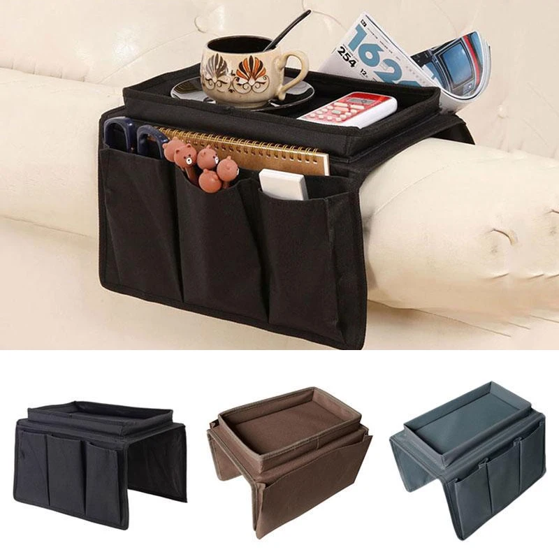 Практичный 4 кармана диван рука сумка для хранения кресло мобильных телефонов
