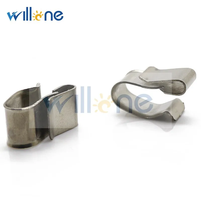 Willone 100 шт. PV солнечные кабельные зажимы из нержавеющей стали для крепления солнечного кабеля