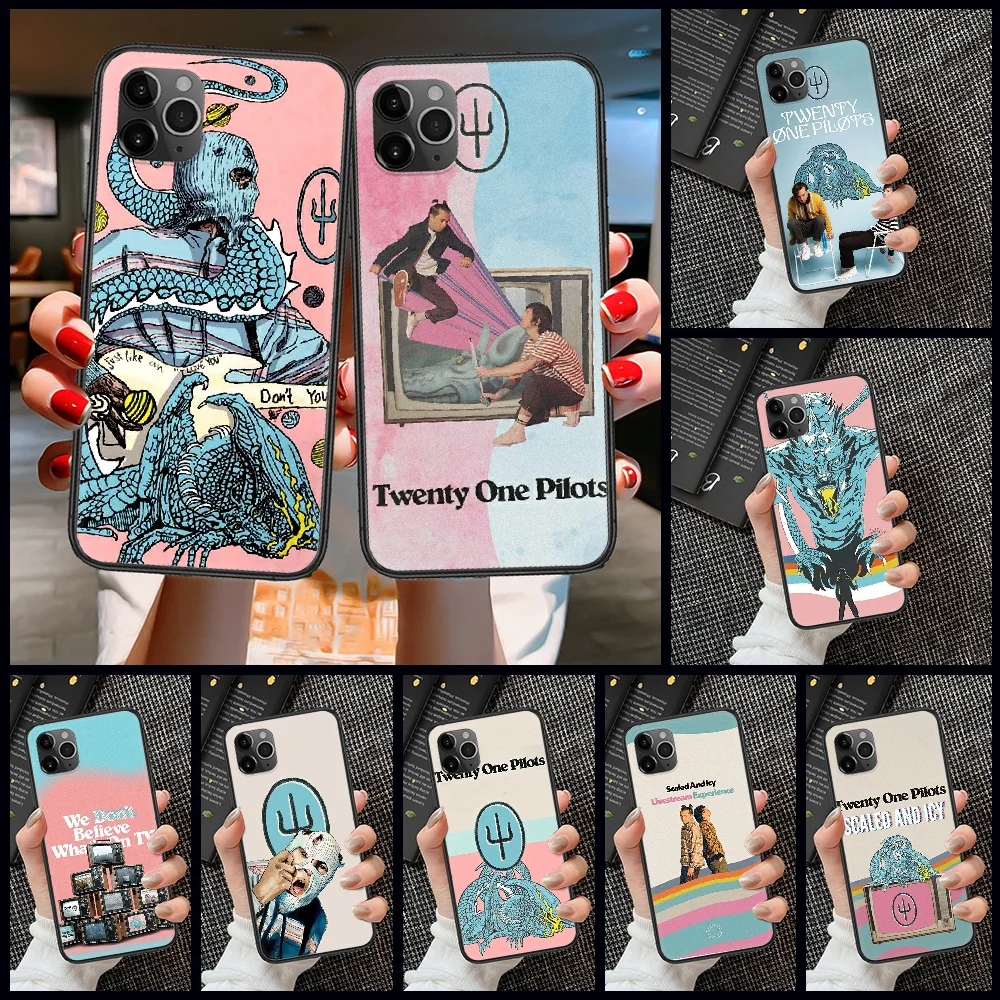 Масштабируется и ледяной телефонов Twenty One Pilots чехол Корпус для iphone 5 5s se 2 6 6s 7 8 12