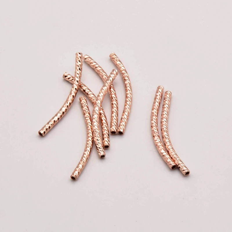 

10 Pcs/Lot 30mm*2mm 925 Sterling Silver Car Flower Elbow Jewelry Making Supplies Accessories Jewelry Wholesale Lots JA0169