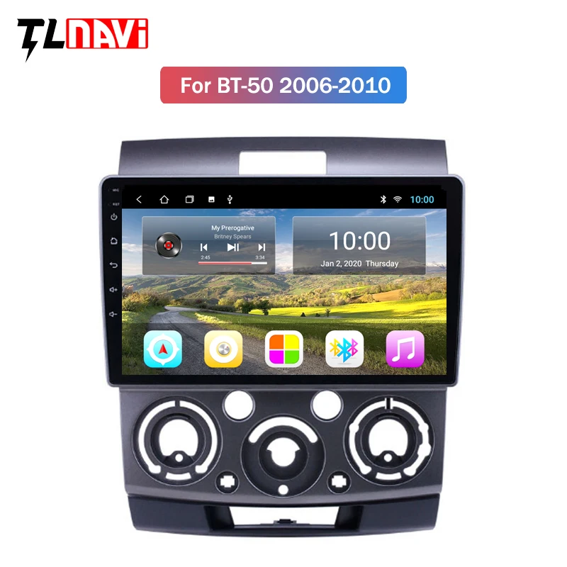2G RAM Android 10 For mazda bt 50 2006-2010 Multimedia Stereo Car DVD Player Navigation GPS Radio | Автомобили и мотоциклы