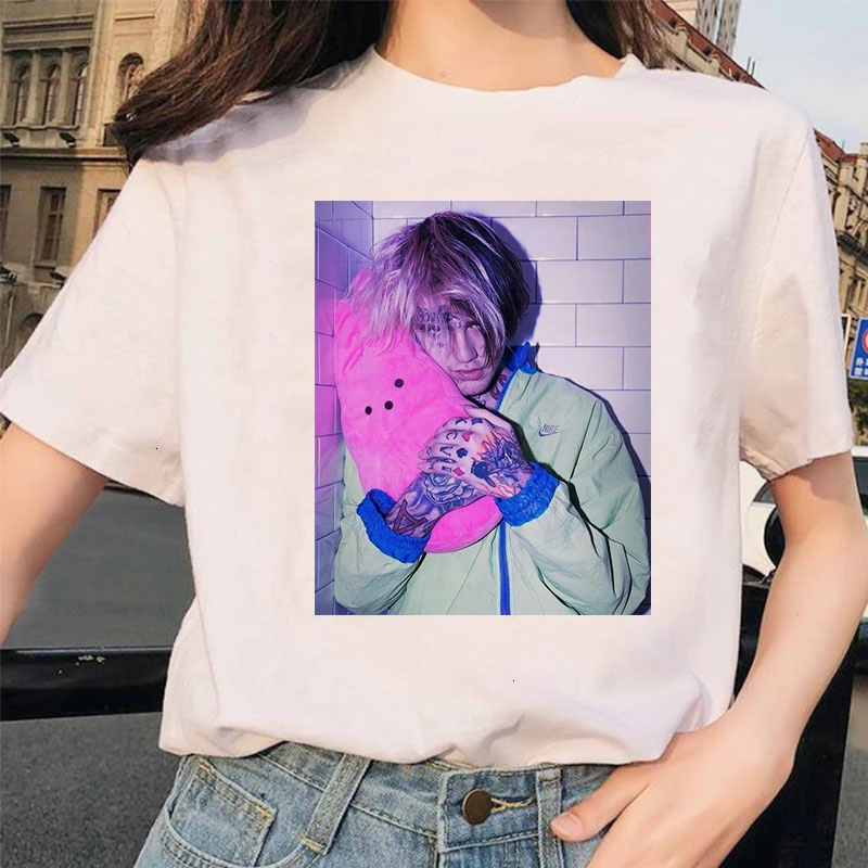 90s Графический Lil футболка с глазом Harajuku Хип-хоп футболки для женщин Cry Baby Ullzang модная футболка для мальчиков Топ-безрукавка в уличном стиле для женщин - Цвет: 5601