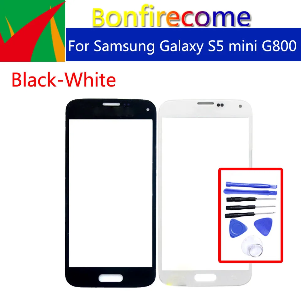 

Сенсорный экран S5mini для Samsung Galaxy S5 mini G800F G800H G800, переднее внешнее стекло, объектив сенсорного экрана 4,5 дюйма