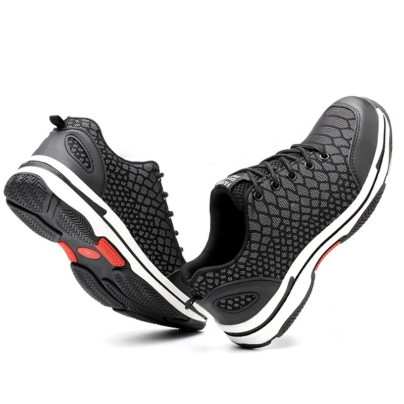 Steel Toe Safety Reflective Shoes Unisex Anti-Smashing Work Breathable Air Mesh Anti-piercing Protection | Безопасность и защита