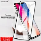 Защитное стекло гель полное покрытие для iPhone 6 6S 7 8 plus 12 Mini X XR XS MAX 11 Pro Max защита экрана стекло