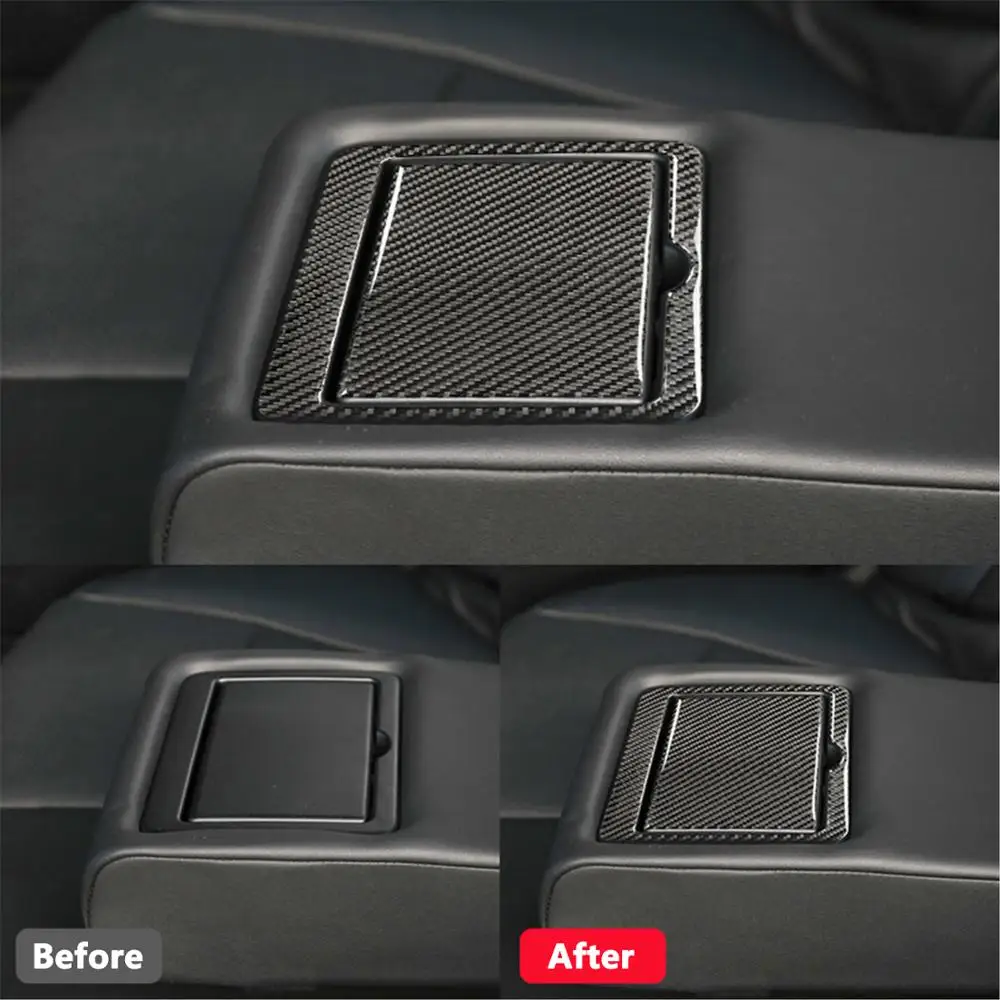

Rear Seat Water Cup Panel Decoration Cover Trim Sticker for Infiniti Q50 Q60 2013 2014 2015 2016 2017 2018 2019 Car Accessories