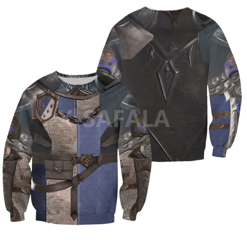 

Beautiful Viking Knight Armor 3D Print Hoodie Man Women Harajuku Outwear Zipper Pullover Sweatshirt Casual Unisex Jacket Style-1