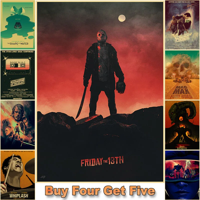 HD печатная настенная живопись винтажный Ужасный фильм плакат наклейка вещи/mad Max