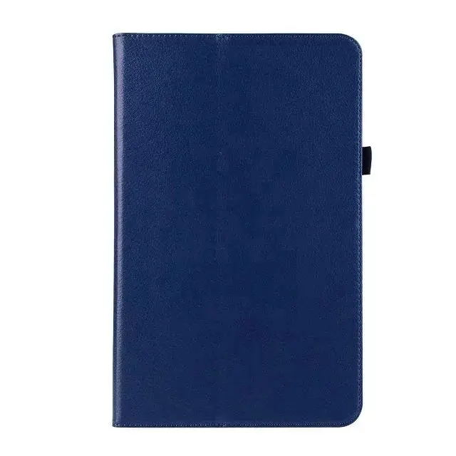 dark blue Чехол для планшета для samsung Galaxy Tab A 10,1 T580 T585, SM-T580, кожаный чехол в стиле личи, откидной Чехол с подставкой, Tab A+ пленка - Цвет: dark blue