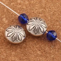 flower design metal rondlle beads 11 3x11 7mm 100pcs zinc alloy spacers jewelry findings l542