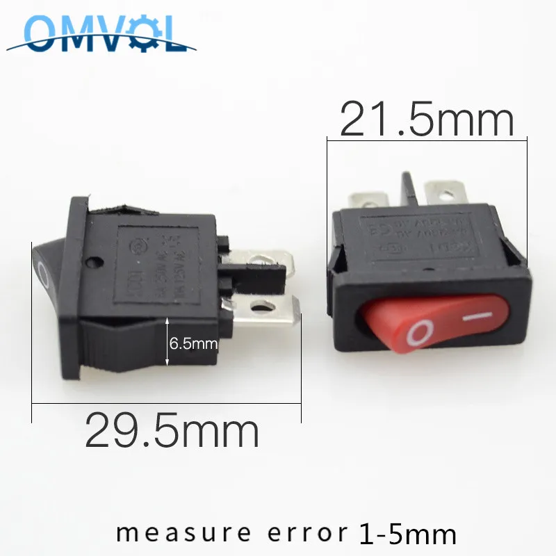 

10PCS mini rocker switch 2pins ON-OFF