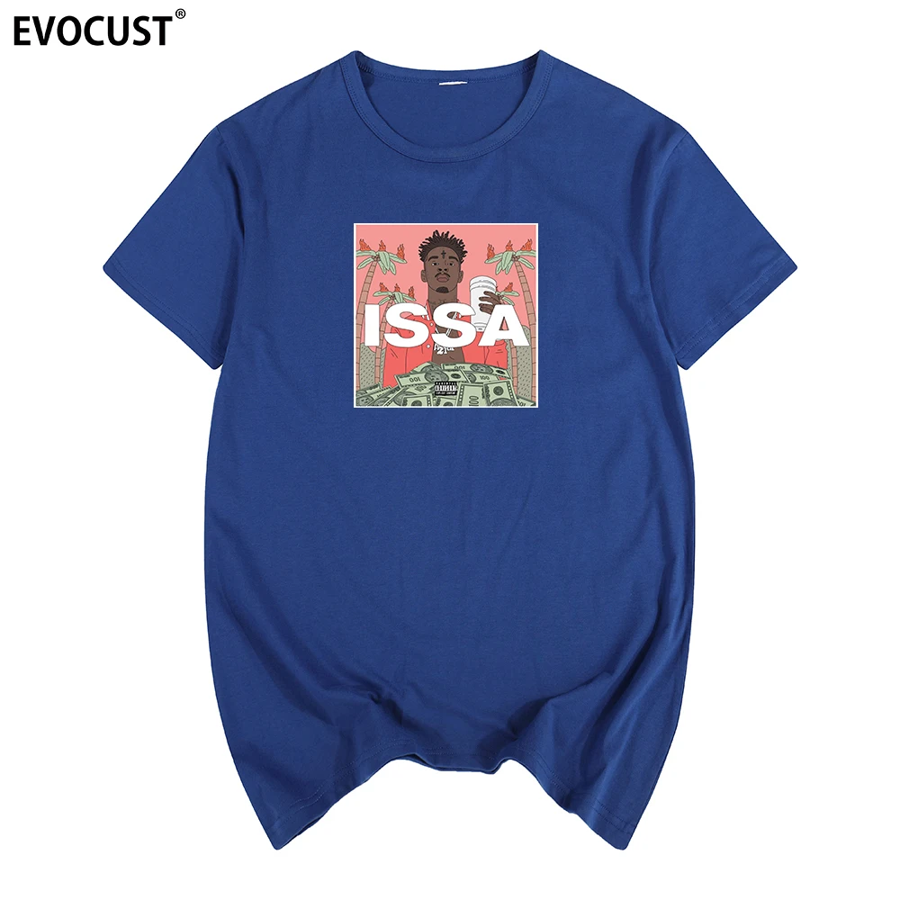 21 Savage Issa в стиле хип-хоп с изображением Тупака Амару Шакура 2Pac рэп футболки хлопок