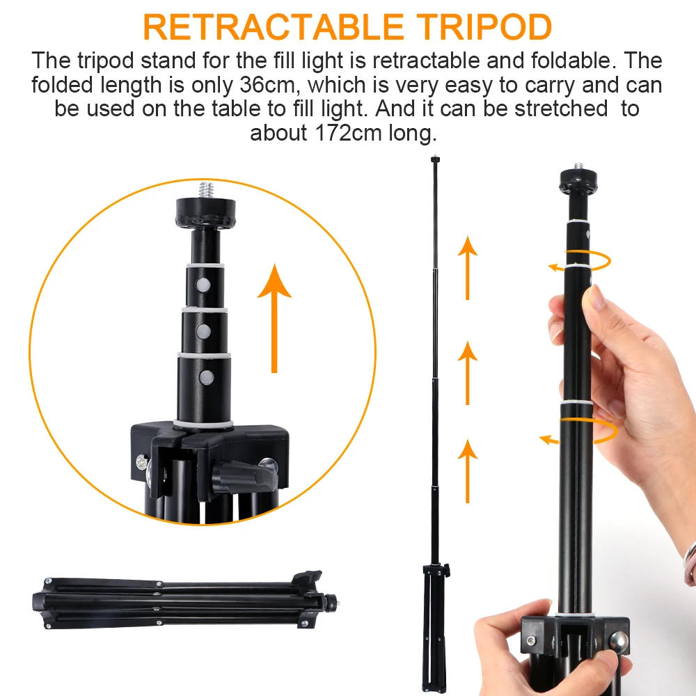 Регулируемый кольцевой светодиодный светсветильник льник для большинства