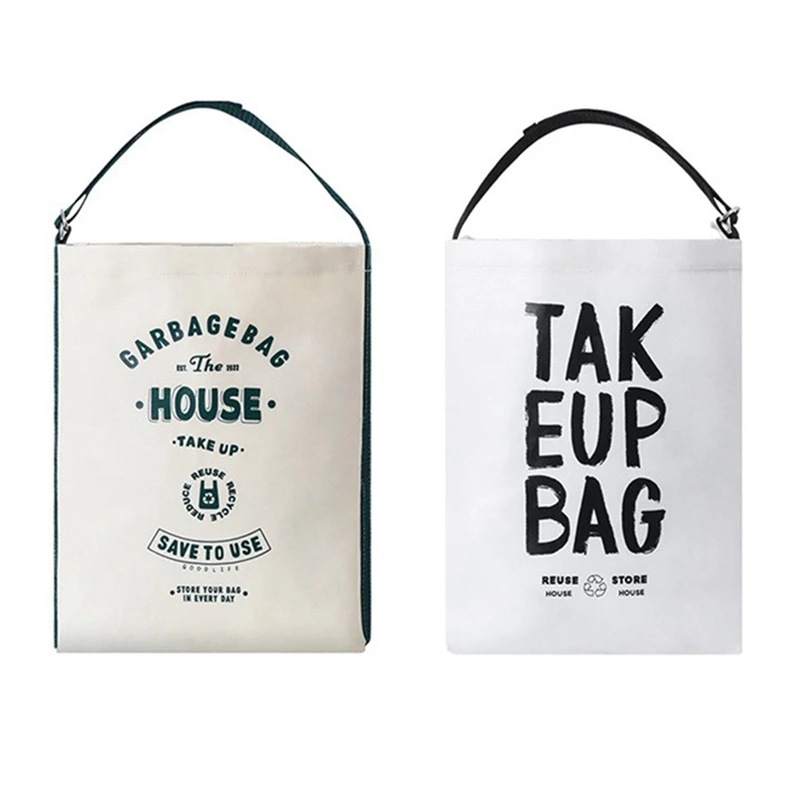 

Из 2 предметов ткань подвесная сумка для хранения Кухня домашний настенный холодильник Стены Двери мусора сумка для хранения аксессуары