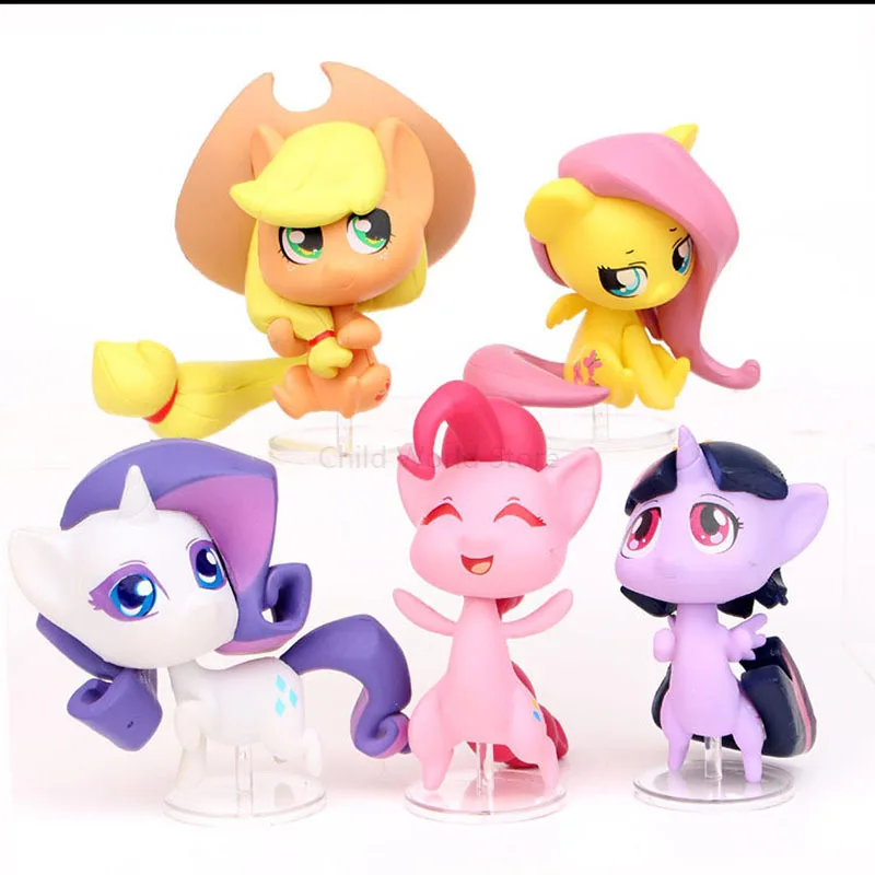5 шт. набор игрушек My Little Pony мини пони ПВХ фигурки аниме дружба это магия 7 см для