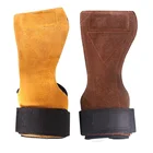 Захваты для тяжелой атлетики из воловьей кожи, перчатки для тренажерного зала и фитнеса, защитные наручники для тренировок, кроссфита, поддержки запястья во время тренировок и бодибилдинга