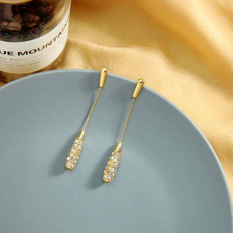 Простой дизайн 2020 золото/розовое золото цвет серьги для женщин ручной работы