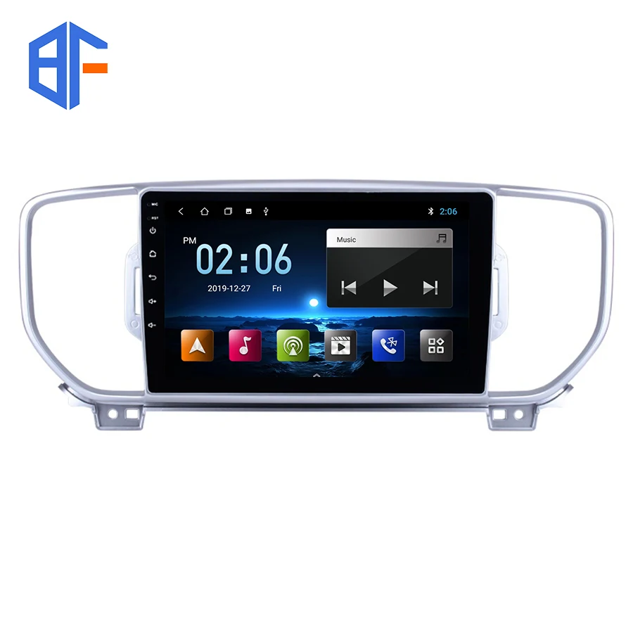 Автомагнитола BF 9 дюймов с Carplay Android Авто 4 ГБ ОЗУ 64 Гб ПЗУ мультимедийный