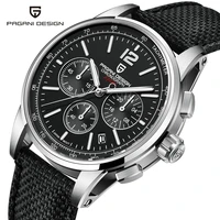 pagani design 2021 mens watches luxury sport quartz chronograph 10bar waterproof vk63 stainless steel watch for men montre homme