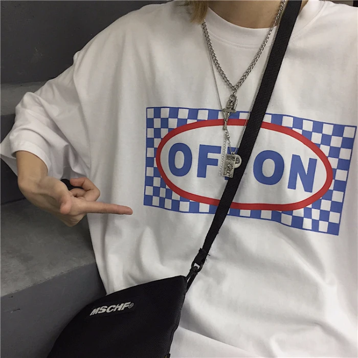 

New Summer Letter Print Women Short Sleeve T-shirt Female Loose Shirt High Street O Neck Bottoming Tee Large Size Top 9023#