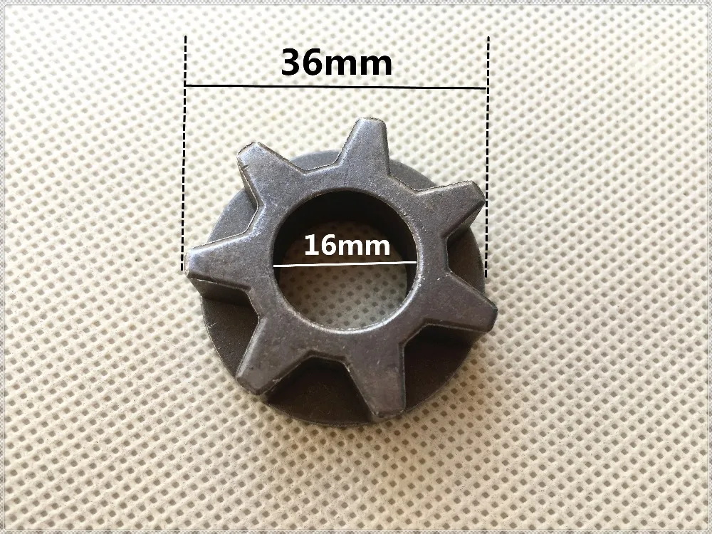 

Звездочка для цепной пилы M16 125 150, звездочка, звездочка, шестерня 16 мм для кронштейна цепной пилы