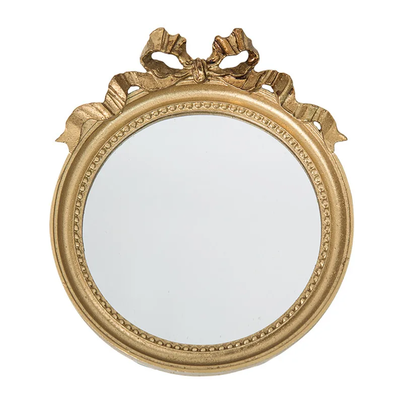 Мини торт лоток Европейский винтажное зеркало пластина золото/розовый/белый